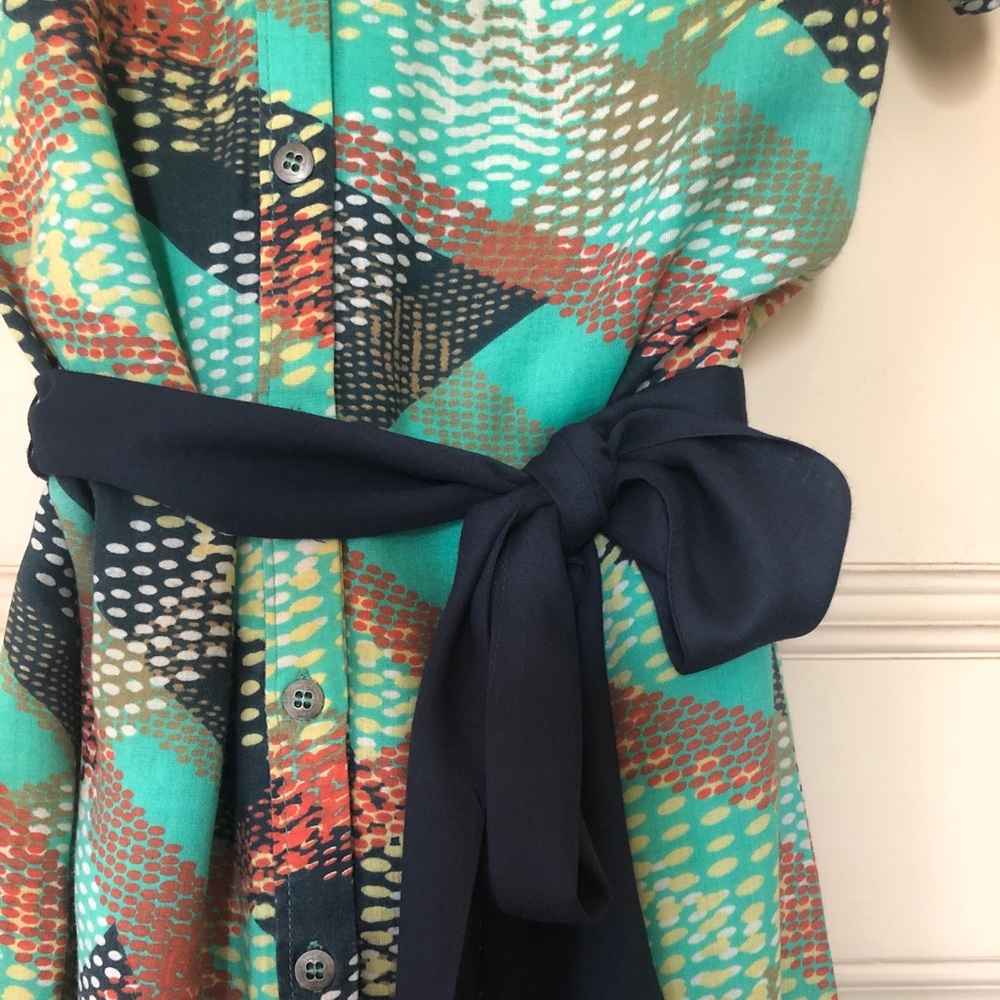 Anthropologie Porridge Sprightly Green Shirt Dress